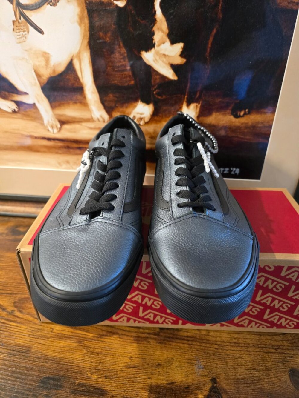 Vans Old Skool Metallic Blackout Pearlized 2026 VN000D6W1OJ Mens 10 Shoes NEW - Picture 7 of 16